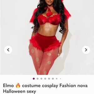 Elmo Costume Fashion Nova Red Furry Costume Set